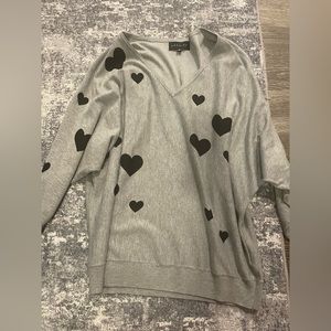 Premise Heart-Patterned Sweater. M.